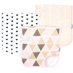 Copper Pearl Blush Burp Cloth Set