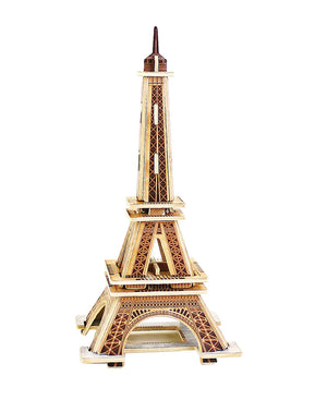 Hands Craft DIY 3D Wooden Puzzle Eiffel Tower World's Great Architecture