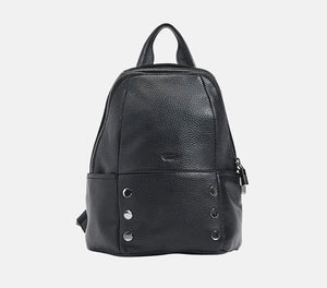 Hammitt Bags- Medium Hunter Backpack Black with Steel
