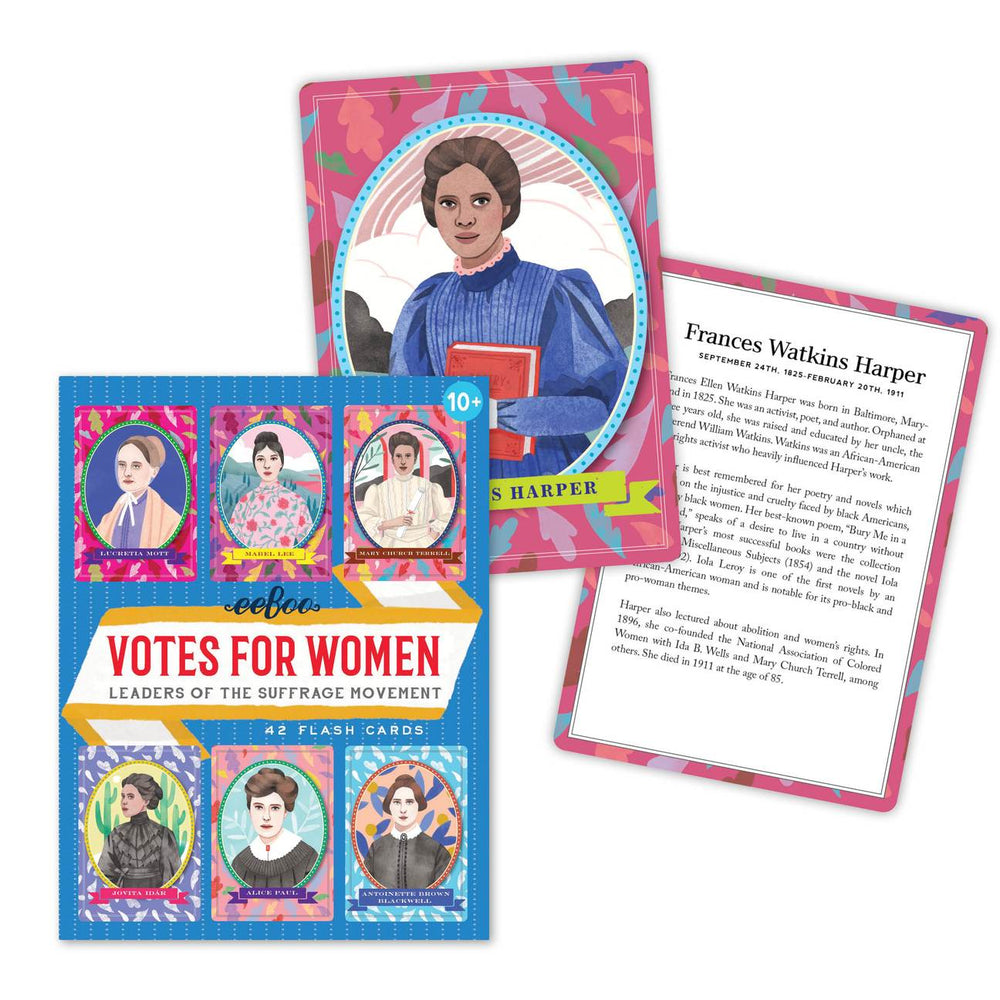 eeBoo Votes for Women Flash Cards