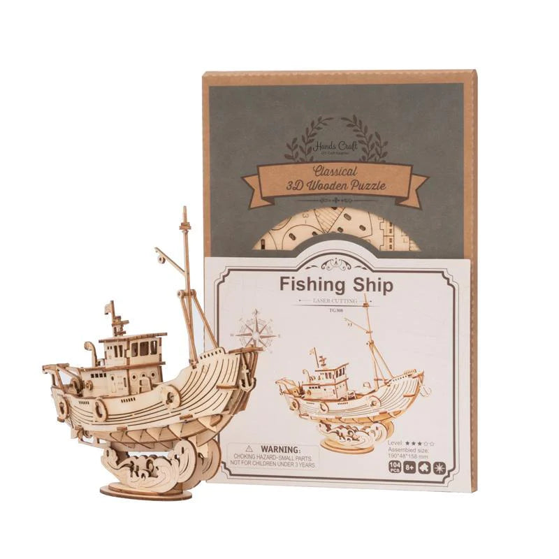 Hands Craft DIY Classical 3D Wooden Puzzle