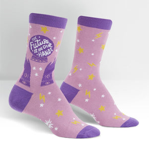 Sock it to Me Future is in Our Hands Women's Crew Sock 6-10