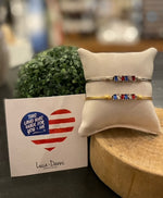 Luca & Danni Red, White and Blue Bangle