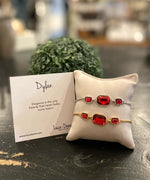 Luca & Danni Ruby Red Bracelet