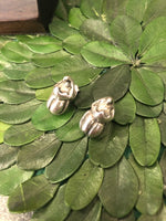 Uno de 50 Silver Scarab Earrings