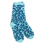 World's Softest Socks Blue Leopard