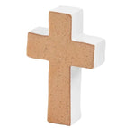 Mud Pie White Terracotta Cross 40030236W