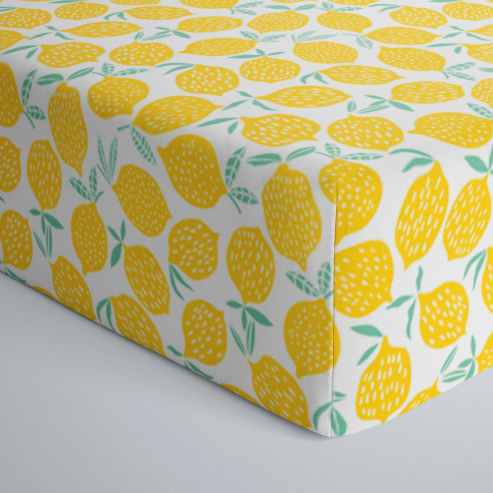 Lemon top crib sheet