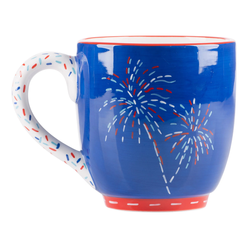 Glory Haus Let Freedom Ring Navy Mug