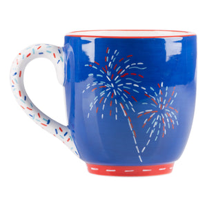 Glory Haus Let Freedom Ring Navy Mug