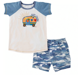 Mud Pie Camper Van Short Set 11010403