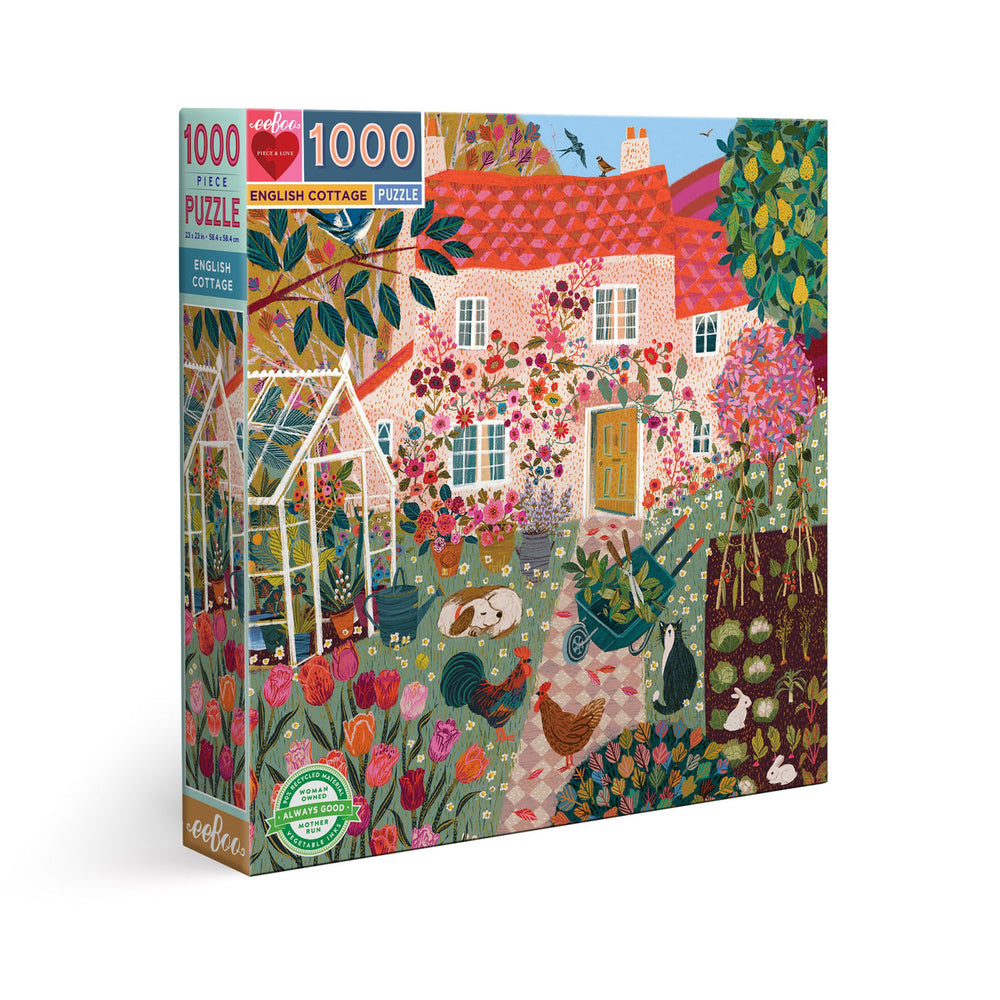 
            
                Load image into Gallery viewer, eeBoo English Cottage 1000 Piece Puzzle
            
        