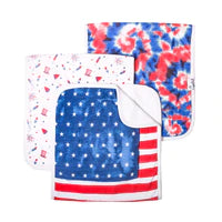 Copper Pearl Patriot Burp Cloth Set