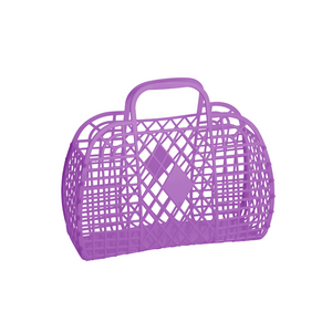 SJRBSPU Sun Jellies Small Retro Basket Purple