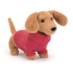 Jellycat I Am Pink Sweater Sausage Dog S3SDP