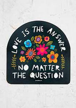 Natural Life Love is the Answer Vinyl Sticker