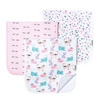 Copper Pearl Sassy Burp Cloth Set
