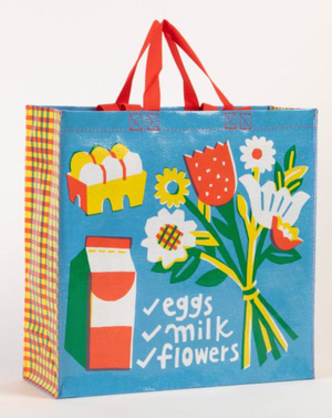 Blue Q Bags Shopper - Eggs, Milk, Flowers