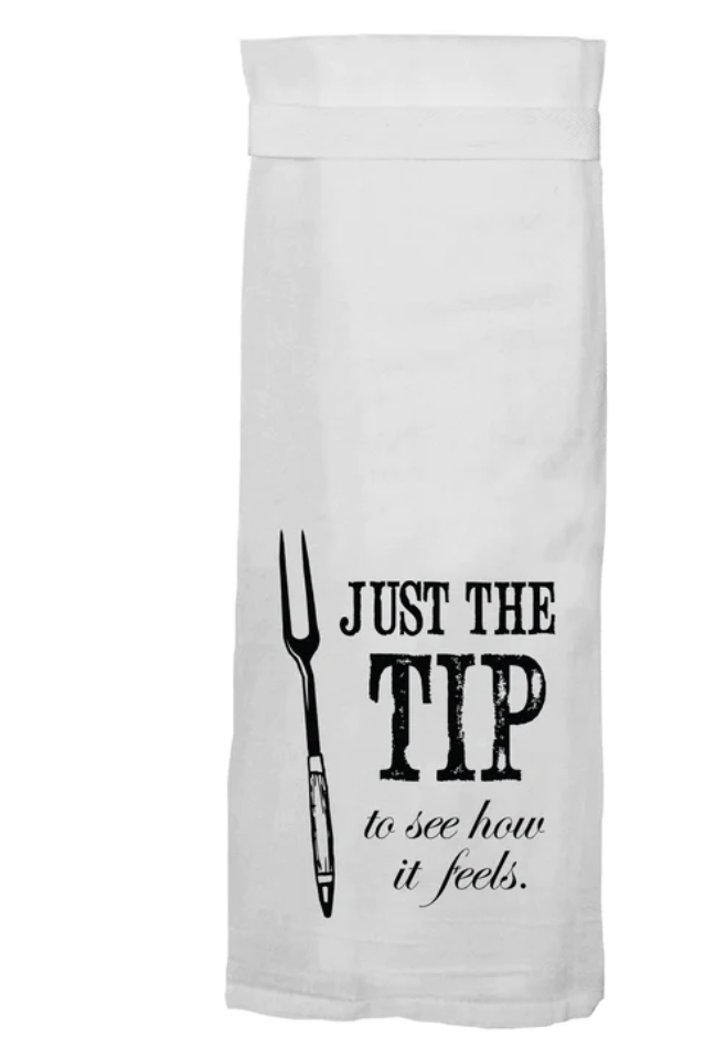 Twisted Wares Just the Tip Flour Sack Towel