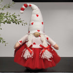 Valentine Gnome with Red Tutu T3931