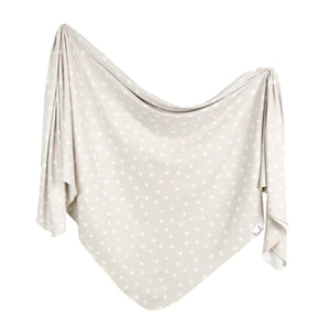 
            
                Load image into Gallery viewer, Copper Pearl Twinkle Knit Swaddle
            
        