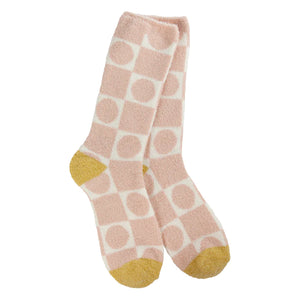 
            
                Load image into Gallery viewer, World&amp;#39;s Softest Socks Geometric Rose
            
        