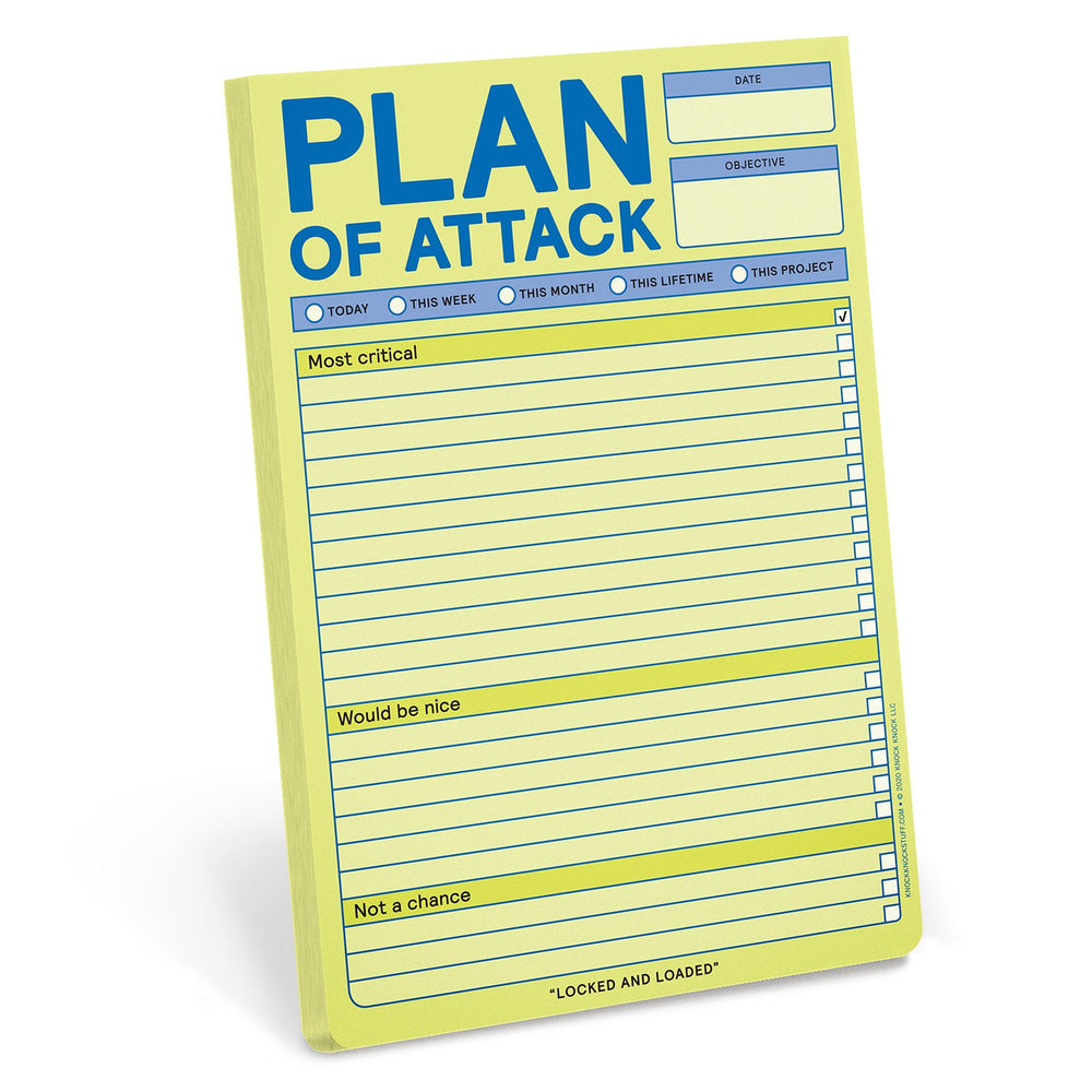 Plan of Attack Notepad