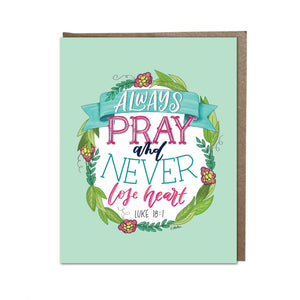 
            
                Load image into Gallery viewer, Always Pray Sticker Greeting Card
            
        