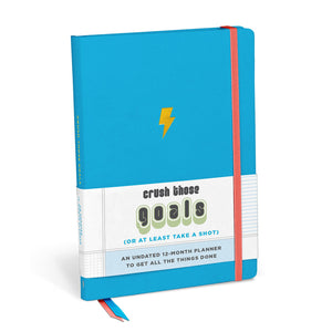 Crush Those Goals Undated Planner & Weekly Agenda Notebook