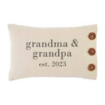 Mud Pie Grandparents Est. 2023 Pillow 41600842