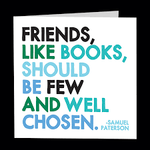 D298 Quotable Cards Friends are Like Books
