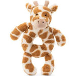 Jellycat I am Bashful Giraffe Ring Rattle BRR4GF