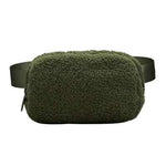 Faux Fur Belt Bag Green