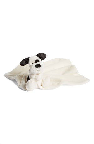 Jellycat Bashful Black & Cream Puppy Soother SOPP4BC