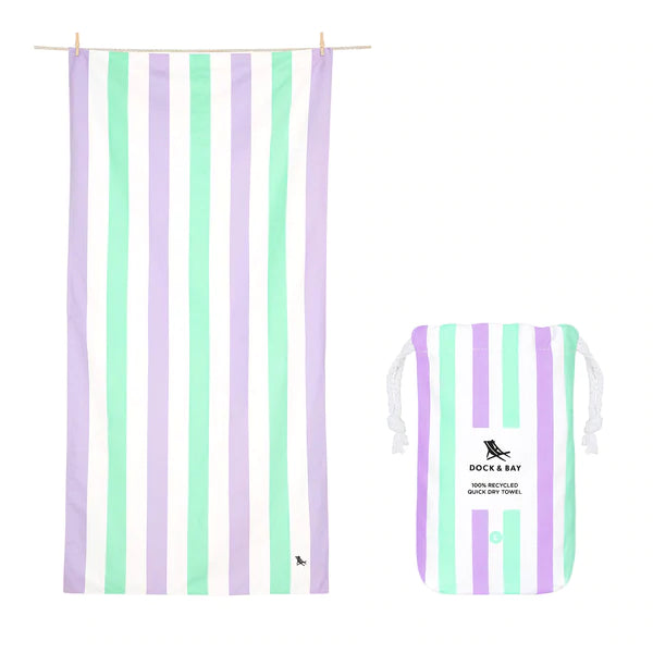 Dock & Bay Large Quick-Dry Towel-Lavender Fields