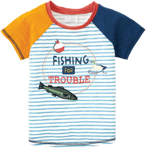 
            
                Load image into Gallery viewer, Mud Pie Fishing For Trouble Tee Small (12-18M) 15100136F
            
        