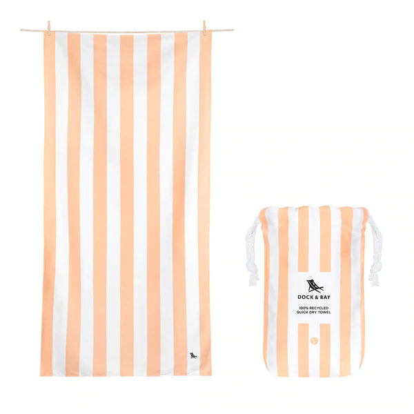 Dock & Bay Large Quick-Dry Towel-Positano Peach