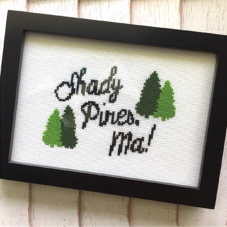 Shady Pines, Ma! Cross Stitch Kit