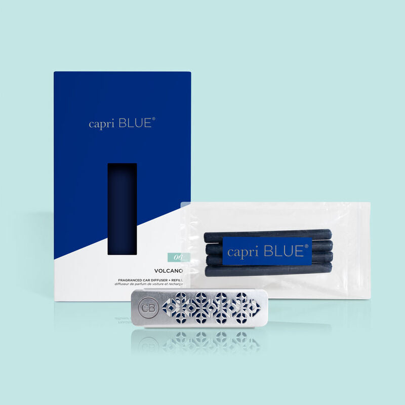 Capri Blue Volcano Car Diffuser Set