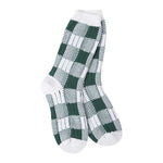 World's Softest Socks Green/White